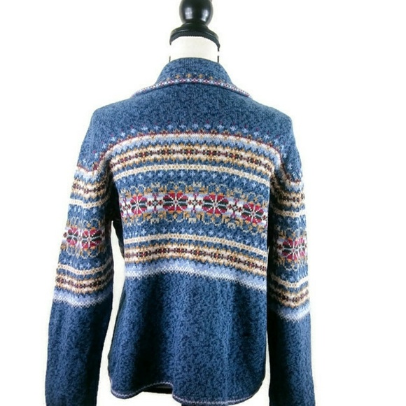 Heirloom Collectables Blue Zip up Cardigan - Picture 3 of 4